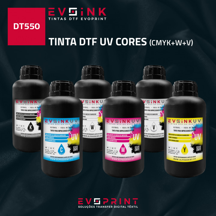 TINTA DTF UV CORES