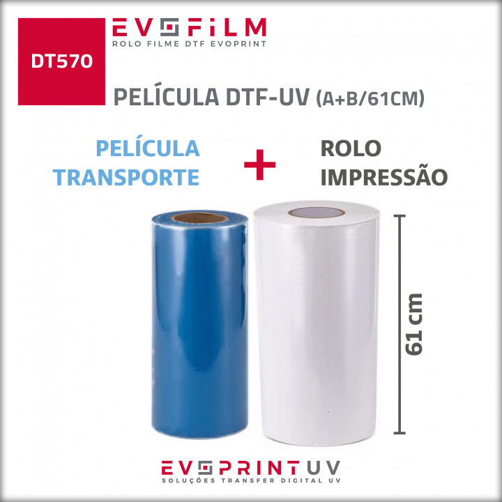 PELÍCULA DTF UV A&B 61cm X 100mt