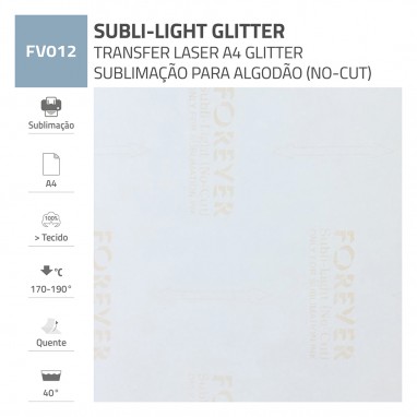TRANSFER SUBLI-LIGHT GLITTER A4