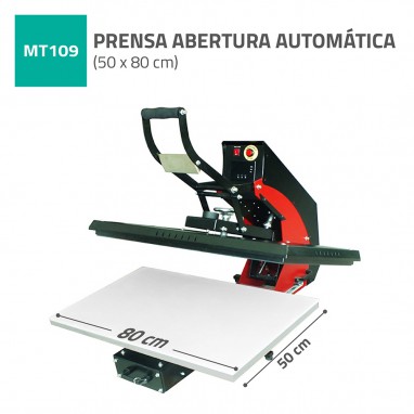 PRENSA DE ABERTURA AUTOMATICA DE T-SHIRTS 50X80CM