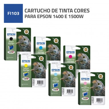 TINTEIROS CORES EPSON 1400 E 1500W