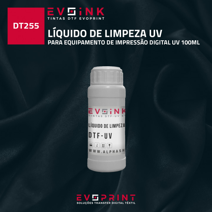 LIQUIDO DE LIMPEZA UV PARA EQUIP. DE IMPRESSÃO DIGITAL UV 100ML