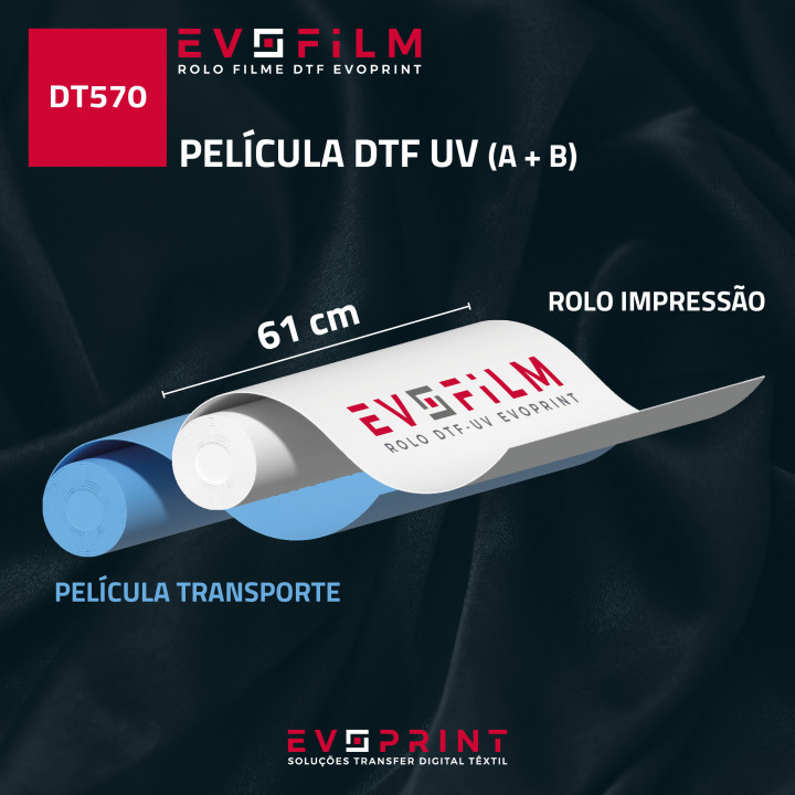 PELÍCULA DTF UV A&B 61cm X 100mt