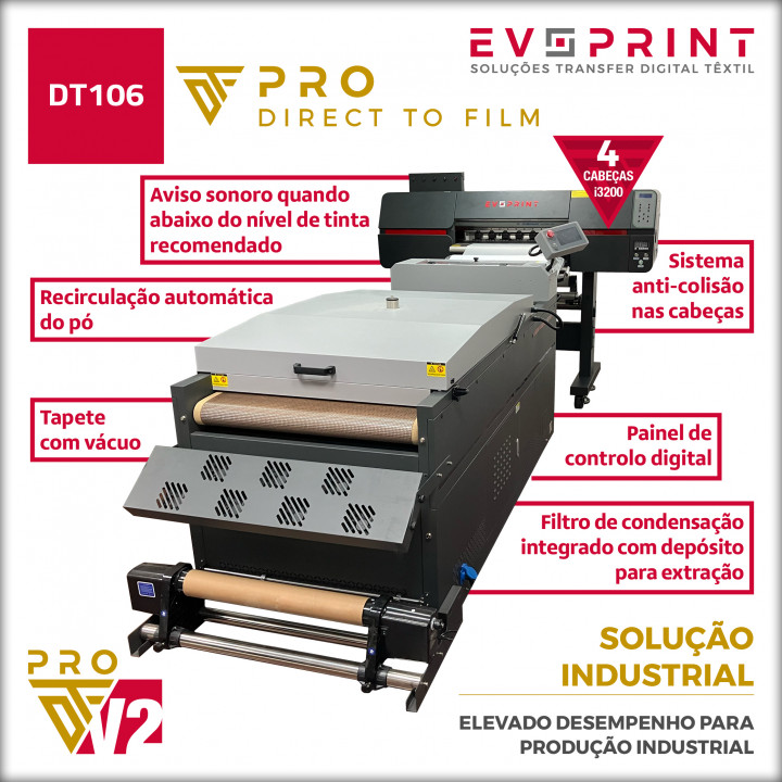 IMPRESSORA  DTF PRO COM TÚNEL DE SECAGEM, APLICADOR