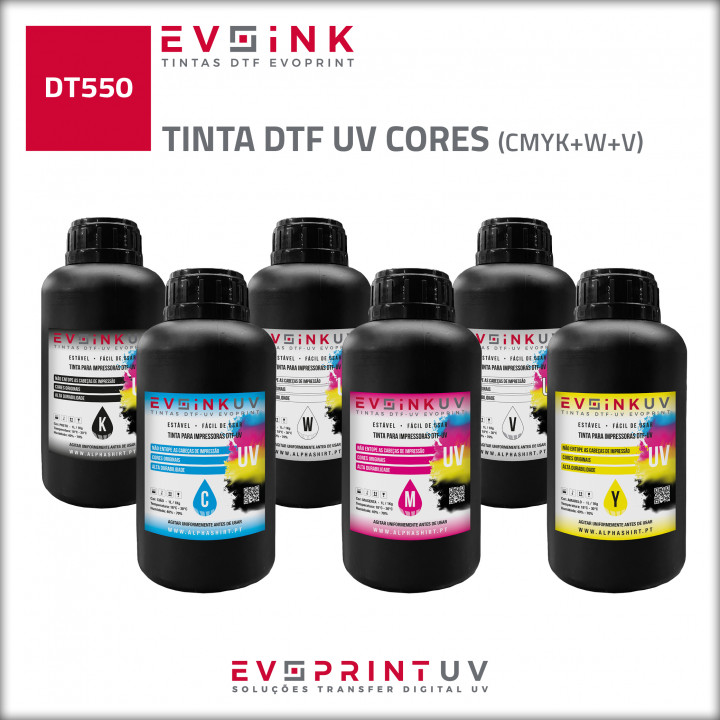 TINTA DTF UV CORES