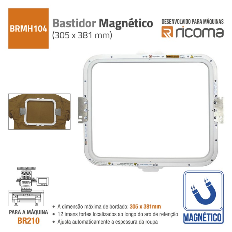 BASTIDOR MAGNETICO 305MMX381MM PARA MAQ.BORDAR BR210