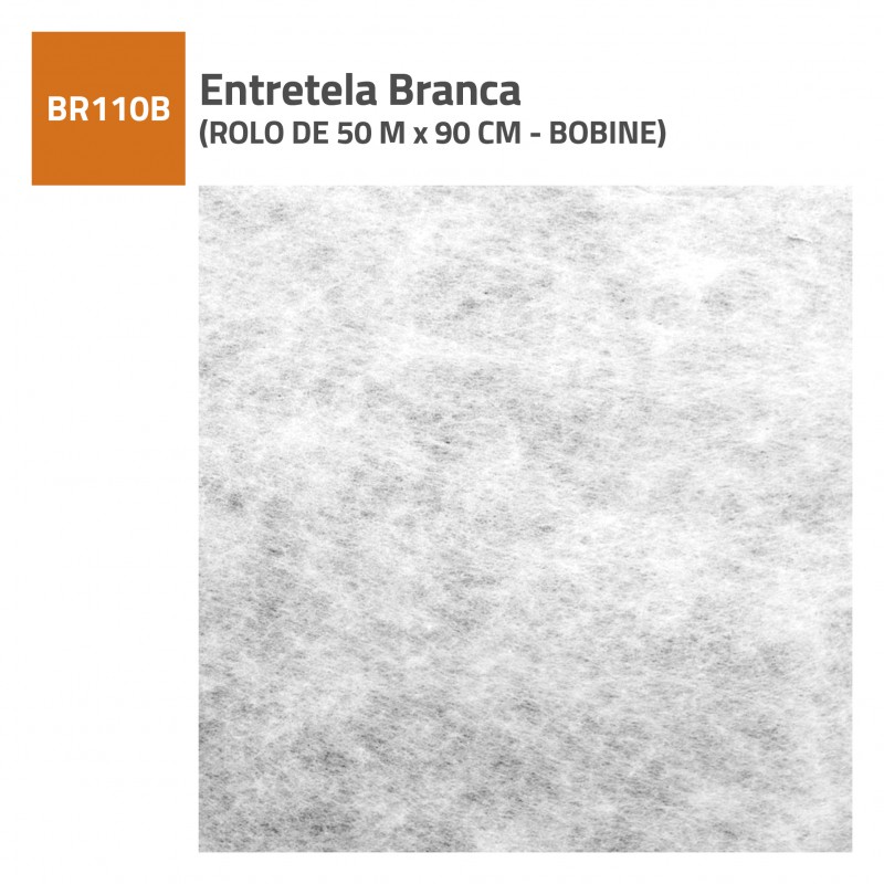ENTRETELA BRANCA  COM 37G ROLO DE 50 M X 90 CM (BOBINE)