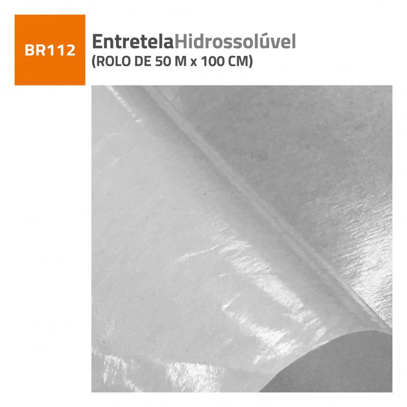 ENTRETELA HIDROSOLUVEL - ROLO DE 50 M X 100 CM